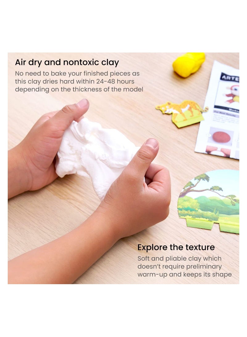 آرتيزا مجموعة Kids Clay Stage Set Safari Clay - Image 4