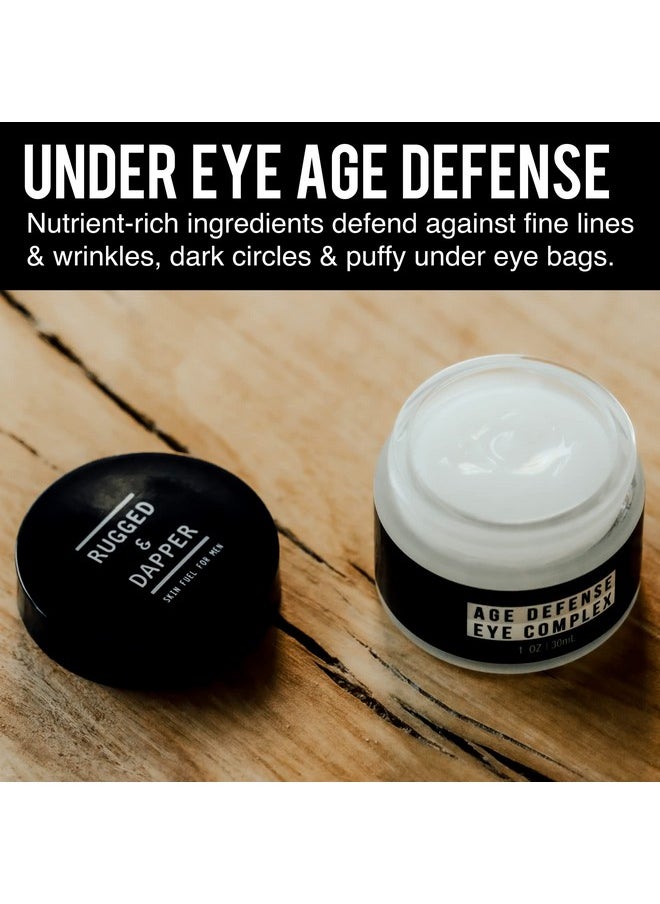 RUGGED & DAPPER Men'S Eye Cream For Dark Circles Puffiness Wrinkles & Puffy Eyes Unscented Gel With Hyaluronic Acid Vitamin E Argan Oil 1 Fl Oz  - Image 2
