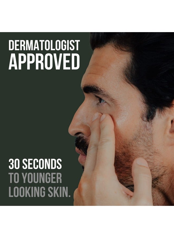 RUGGED & DAPPER Men'S Eye Cream For Dark Circles Puffiness Wrinkles & Puffy Eyes Unscented Gel With Hyaluronic Acid Vitamin E Argan Oil 1 Fl Oz  - Image 4