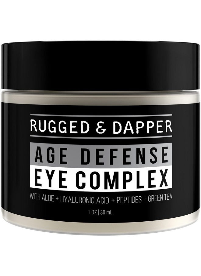 RUGGED & DAPPER Men'S Eye Cream For Dark Circles Puffiness Wrinkles & Puffy Eyes Unscented Gel With Hyaluronic Acid Vitamin E Argan Oil 1 Fl Oz  - Image 1