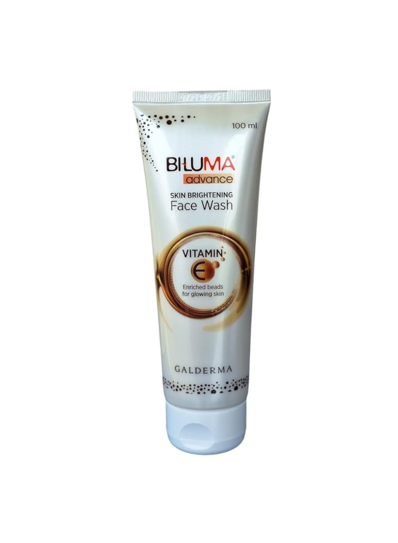 Biluma Advanced Daily Skin Brightening and Rejuvenating Face Wash with Vitamin E, Aloe Vera, and Licorice Root Extract for Radiant and Even-Toned Skin (100 ml) - Image 1