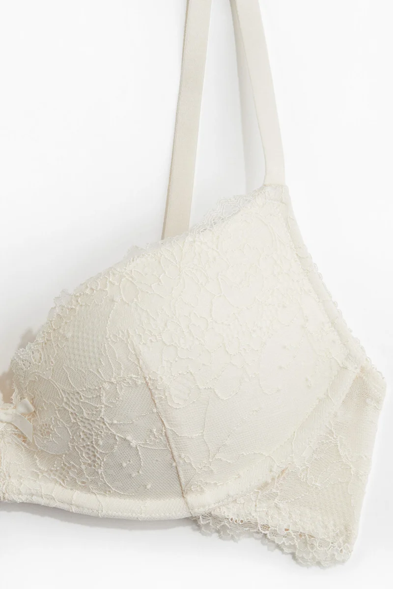 اتش اند ام Non-wired lace push-up bra