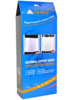 ITA-MED ITA-MED AB-412(W) Women's Breathable Elastic Abdominal Support Binder (12" wide) (2X-Large, White)  - Image 4
