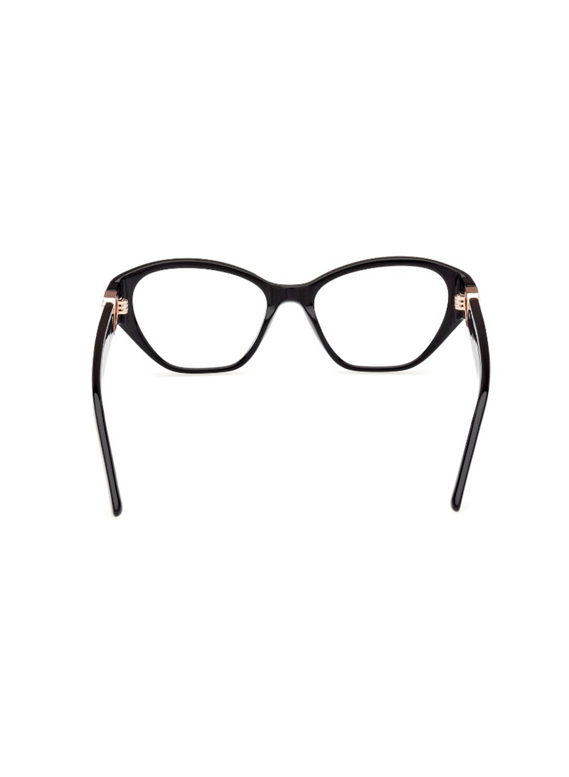 GUESS Women's Cat Eye Shape Eyeglass Frames - GU5011900151 - Lens Size: 51 Mm - Shiny Black - Image 4