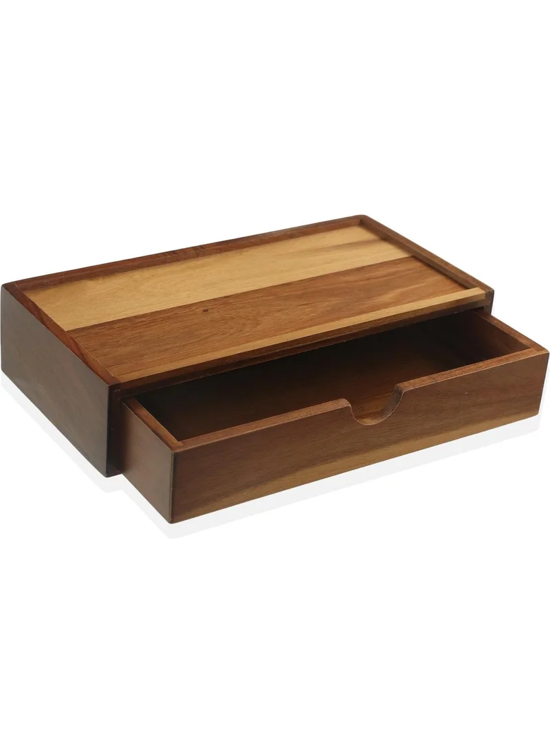 The Mia Natura Acacia Drawer Organizer Box 25x16x5 Cm