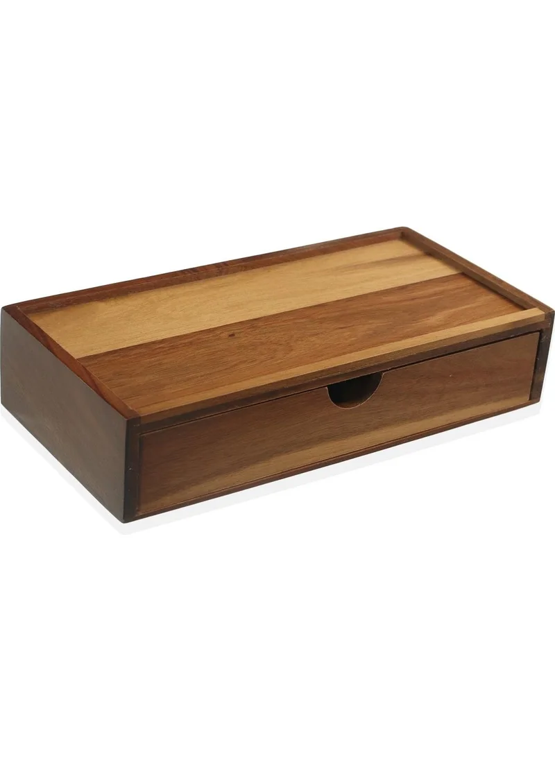 The Mia Natura Acacia Drawer Organizer Box 25x16x5 Cm