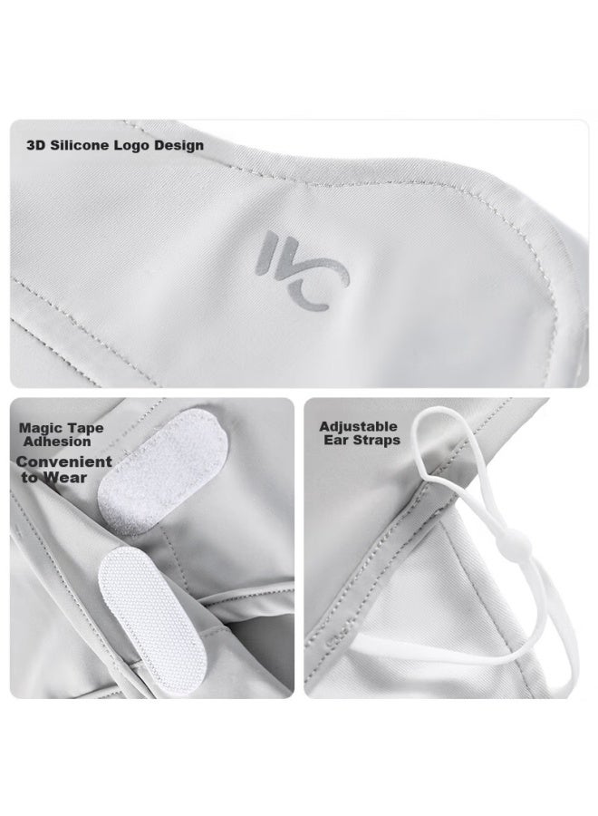 Vvc Cheng Yi Recommended Sunscreen Mask Face Shield Women'S Neck Protection Ice Silk Cool Breathable Uv Protection Sunshade Veil Fashion Black