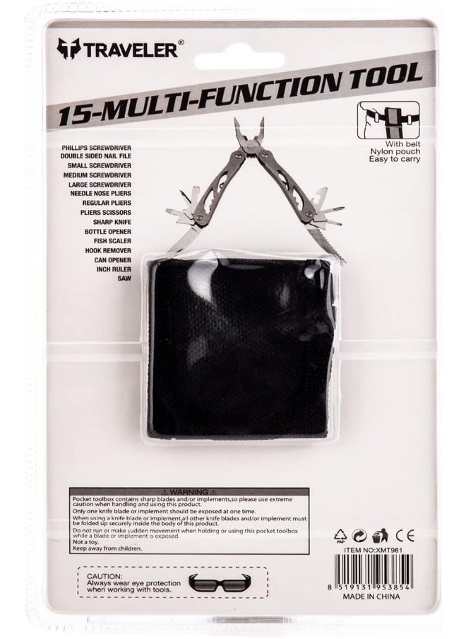 Traveler AKDC Multi Functional Plier Tool silver  - Image 2