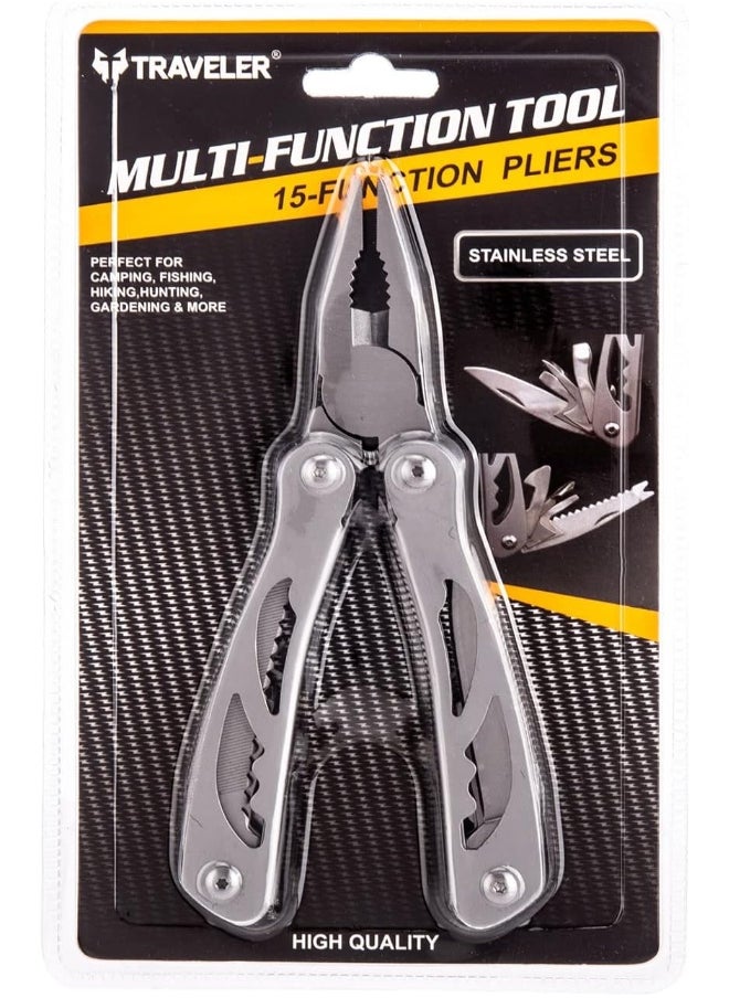 Traveler AKDC Multi Functional Plier Tool silver  - Image 1
