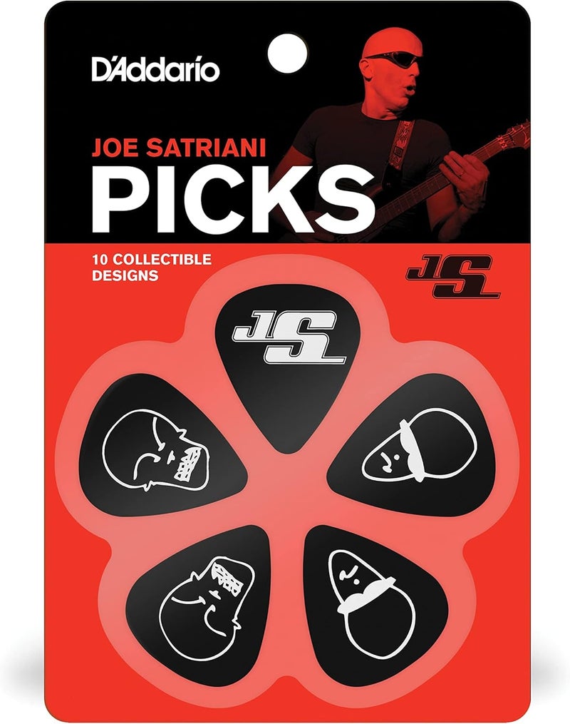 Planet Waves Joe Satriani Black Guitar Picks - Pack of 10 - Image 3
