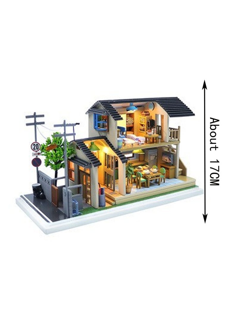 Double-Storey Villa House Diy Miniature House Kit Crafts Toys Miniature Handmade Building Model 3d Wooden Puzzle Suitable For Adults And Children  - Image 2