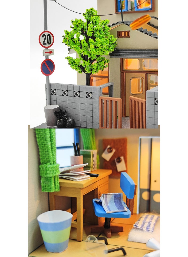 Double-Storey Villa House Diy Miniature House Kit Crafts Toys Miniature Handmade Building Model 3d Wooden Puzzle Suitable For Adults And Children  - Image 3