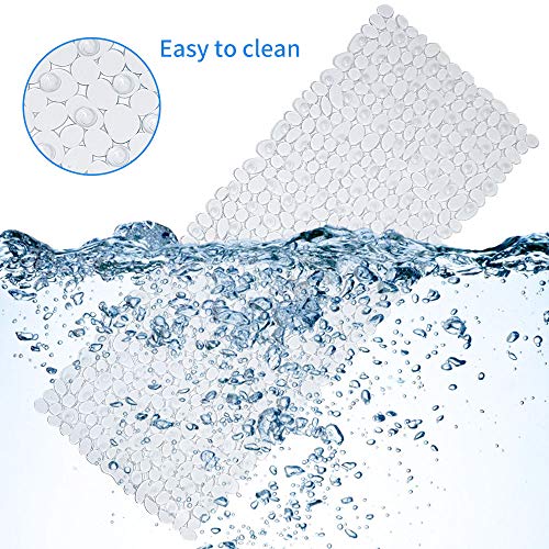 SONGZIMING Pebble Bath Mat for Bathtub to Anti Slip Bathtub Mat in Shower with 16 Inches by 35 Inches (Clear) - Image 5