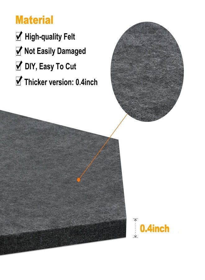 Uoisaiko 8 Pack Hexagon Felt Bulletin Board Tiles - 12" Large Thick Pin Board for Walls with 30 Push Pins, DIY Boards for Office Home School Decor, Aesthetic Hex Cork Board Alternative - Image 4