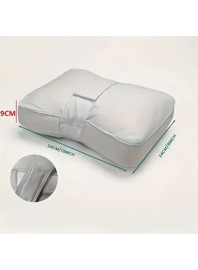 Grey Pregnancy Leg Pillow with Adjustable Strap Knee and Foot Rest for Maternity Support - Image 5