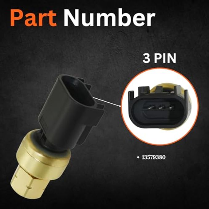 AUTO OCCASION Fuel Injection Pressure Sensor Compatible with hevrolet Colorado Corvette Express Impala Silverado Tahoe GMC Cadillac Buick Replace 13579380 - Image 3