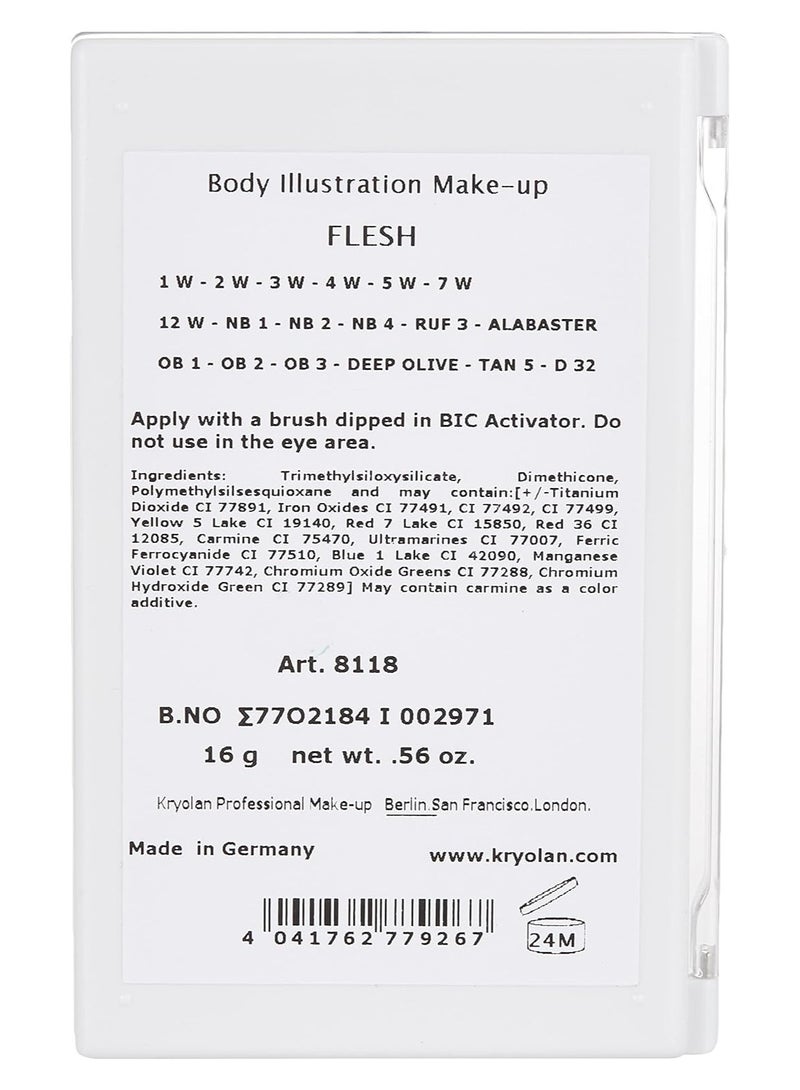 Kryolan Body Illustration Colour Makeup Set Pallete - Image 4