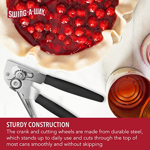 Swing-A-Way Easy-Crank Can Opener with Folding Crank Handle, Black, 3.50 x 4.50 x 10.50 - Image 5