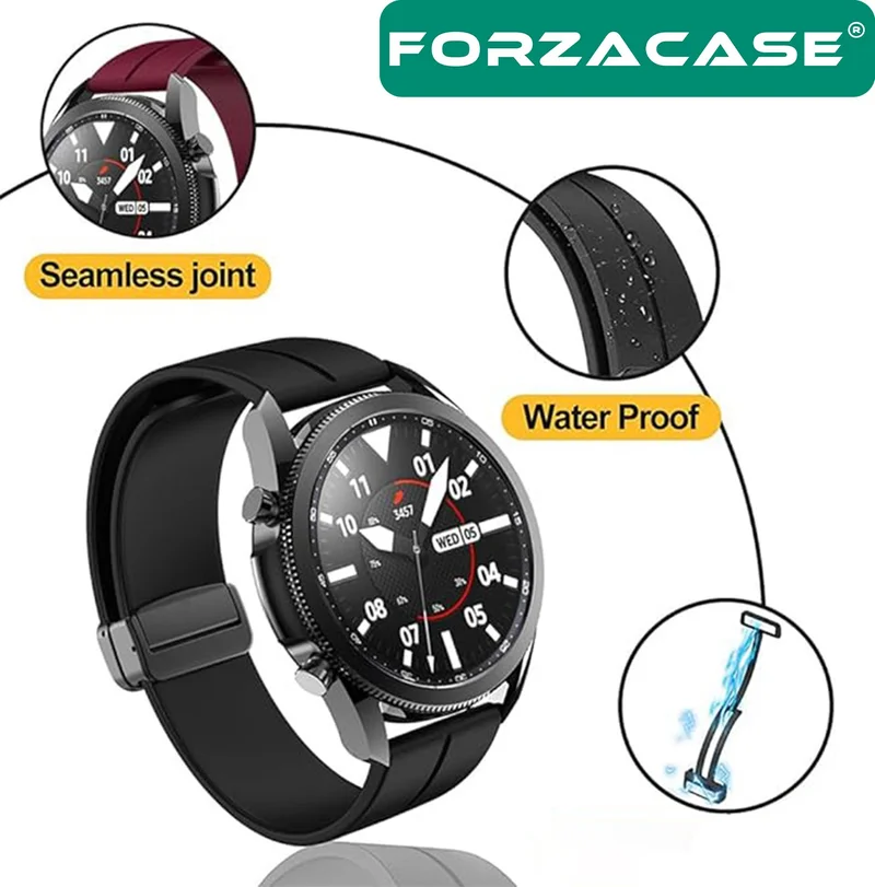 Forzacase 22MM Silicone Band Strap with Magnetic Buckle for Huawei Watch GT2 46 mm - FC144