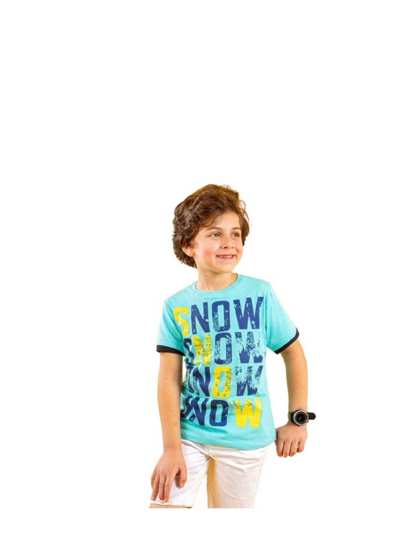 Baby blue boys' T-shirt