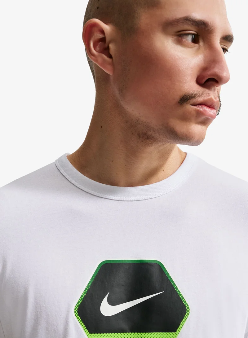 Nike WHITE/(ELECTRIC GREEN) Nsw Core Graphic T-Shirt for Men | Best Price UAE