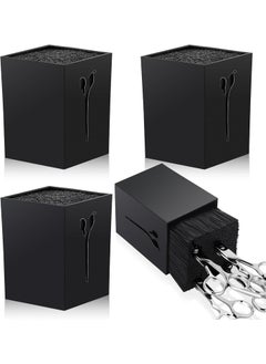 Patelai Patelai 4 Pcs Scissors Holder Storage Box for Barber Shear Holder for Stylist Salon Hairdresser Scissor Keeper Hairdressing Desktop Organizer Grooming Barber Tools Holder Hairstylists Scissor Cases 