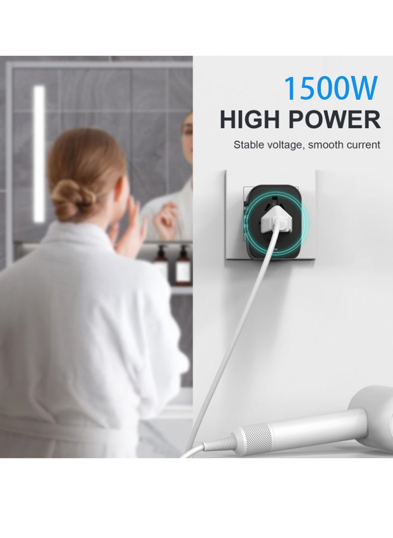 MarlaMall - Universal travel adapter, international charger with fast charging adapter, 4 ports for multiple electronic devices, can be used in multiple countries/regions (USA, UK, EU, Australia, etc.) - Image 1
