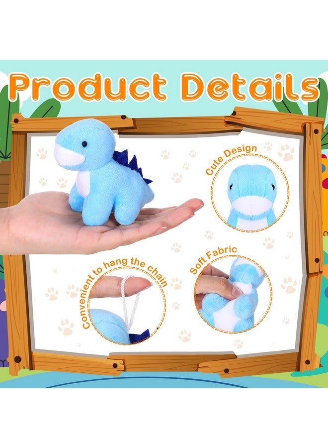 Aoriher 20 Pack Valentine‘s Day Plush Mini Dinosaur Stuffed Animal Bulk Dinosaur Party Favors Toys Soft Dino Figures Assortment Cute Dino Plush Easter Bags Filler for Boys Girls - Image 3