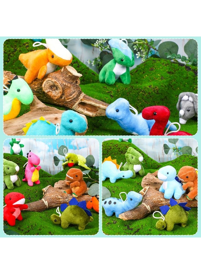 Aoriher 20 Pack Valentine‘s Day Plush Mini Dinosaur Stuffed Animal Bulk Dinosaur Party Favors Toys Soft Dino Figures Assortment Cute Dino Plush Easter Bags Filler for Boys Girls - Image 4