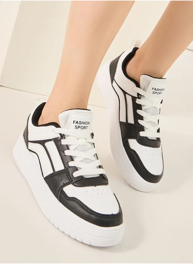 Styli Color Block Thick Sole Sneakers