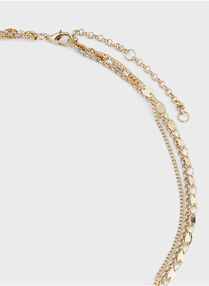 ايلا Floral Pendant Necklace & Earring Set