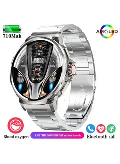 AROAQ HD Smart Watch for Men with Bluetooth Call Feature 1.85 Inch Screen and Big Battery 