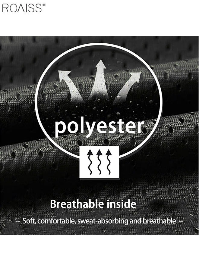 رويس جاكيت رجالي كاجوال مقاوم للماء بسحاب للإغلاق وغطاء للرأس ومقاوم للرياح وجيوب على الجانبين والصدر فضفاض مبطن قابل للتنفس بلون سادة متعدد الاستخدامات كاجوال بغطاء للرأس وأزياء يومية كاجوال للرجال باللون الأسود - Image 5