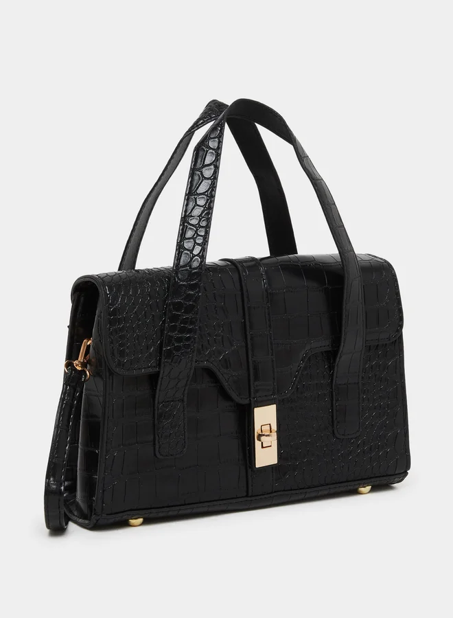 ستايلي شنطة يد بملمس جلد التمساح