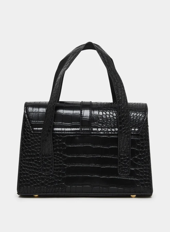 ستايلي شنطة يد بملمس جلد التمساح