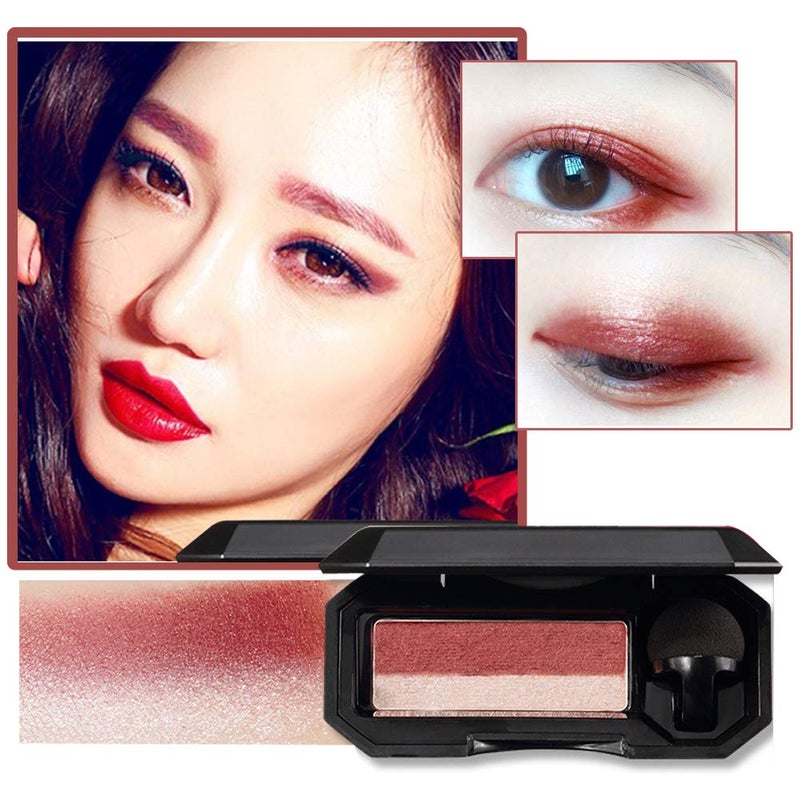 Aaiffey Dual-Color Waterproof Eyeshadow with Exquisite Glitters and Smooth Texture, Long Lasting for Eye Makeup - Image 3