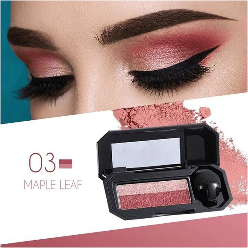Aaiffey Dual-Color Waterproof Eyeshadow with Exquisite Glitters and Smooth Texture, Long Lasting for Eye Makeup - Image 2