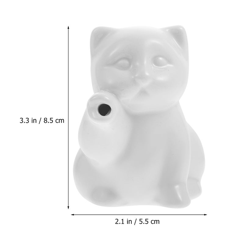 4 Pcs Ceramic Kettle Cat-shape Cup Jug Coffee Pull Flower Cup - Image 2