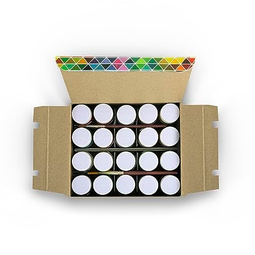 Camel Premium Poster Colour with Brush - 20 Shades (Multicolor) - Image 3