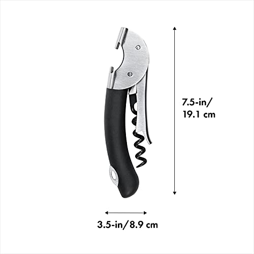 OXO Steel Double Lever Waiter's Corkscrew,Silver/Black,1 CT - Image 2