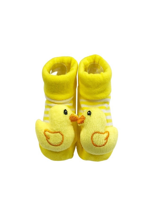Bowbear Adorable Baby 6 Pair Non-Skid Bootie Socks - Image 4