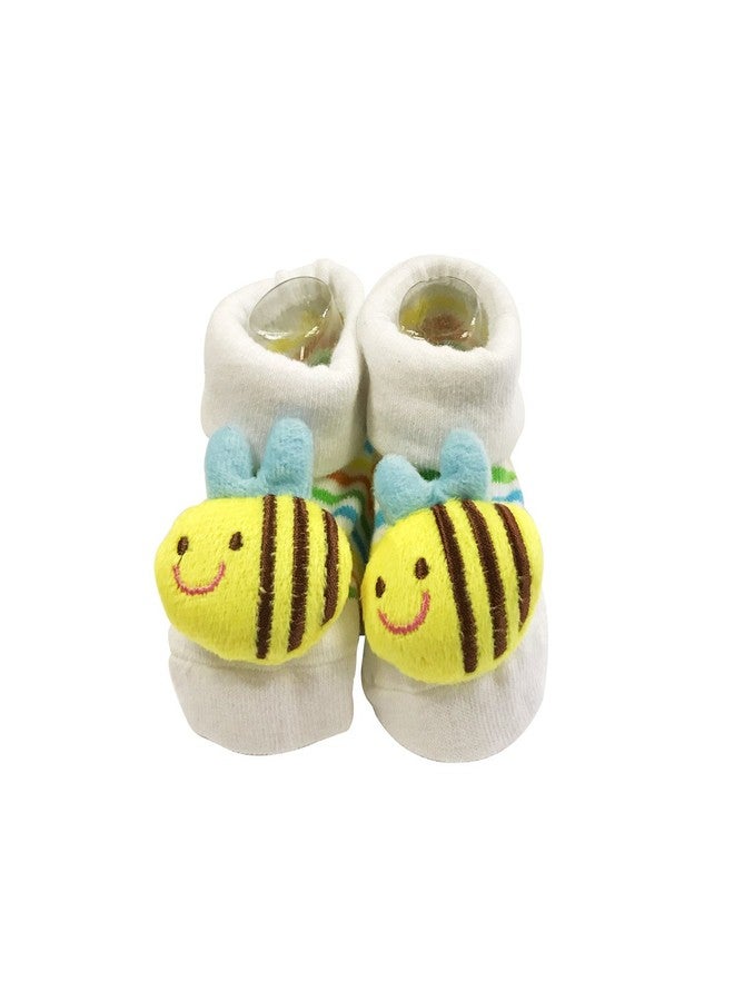 Bowbear Adorable Baby 6 Pair Non-Skid Bootie Socks - Image 3