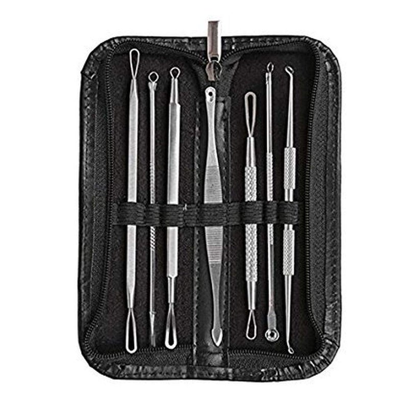 Pimple Popper  Blackhead Remover Comedone Extractor Tool  Best Acne Removal Kit  Treatment for Whitehead Zit with Pimple Popper Badge Card