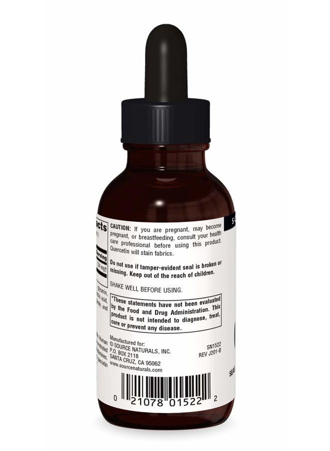 Source Naturals Quercetin NutraDrops, Seasonal Bioflavonoid Complex - 2 fliud oz - Image 2