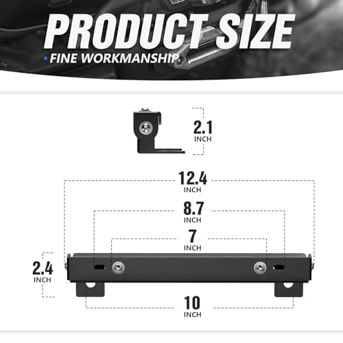 YZONA Flip-Up Winch License Plate Frame Compatible with 10" Hawse Fairlead, Universal Front License Bracket Holder Relocation, Bumper Winch Mount Roller, Fit for Most Pickup Trucks Off-Road Cars SUVs - Image 4