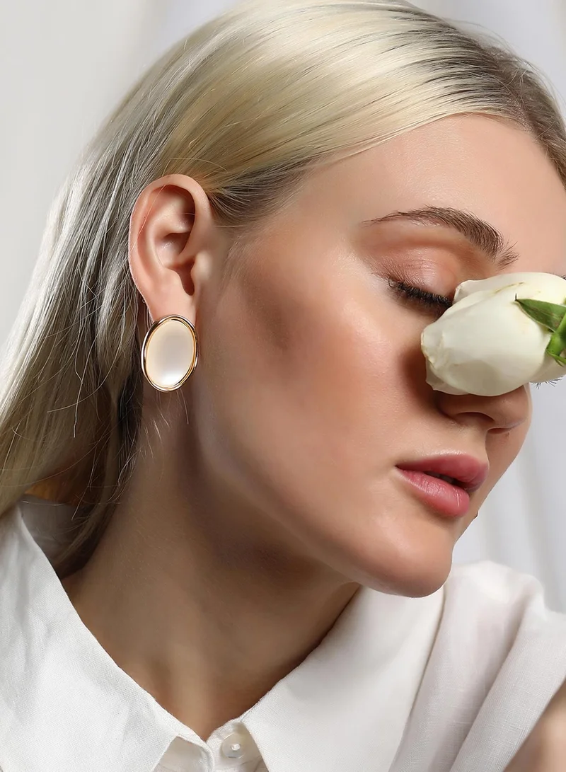 سوهي حلق ديانا مرصع بالأحجار مجوهرات اصطناعية