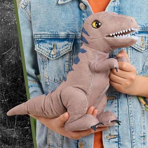 Just Play JURASSIC WORLD Rebirth Roaring T rex 105 Inch Interactive Plush Dinosaur Toy Boys and Girls Ages 3 and Up Kids Toys for Ages 3 Up by Just Play - Image 5
