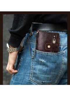Jeep Men's Wallet Leather Coin Card Compartment Chain Holder Rfid Enabled  - Image 4