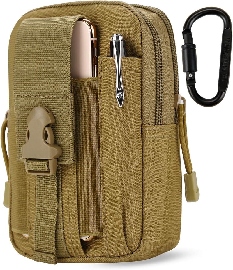DOUNTO Tactical Waist Pouch EDC Molle Waist Bag Belt Phone Pouch Holster Purse Carrying Pouch for Smartphone, Tools - Image 1