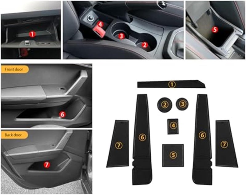 Wivplex Non-Slip Rubber Mats for Seat Arona and Ibiza - Image 5